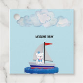 Custom Baby Bib Bedankjes Labels (Voorkant)