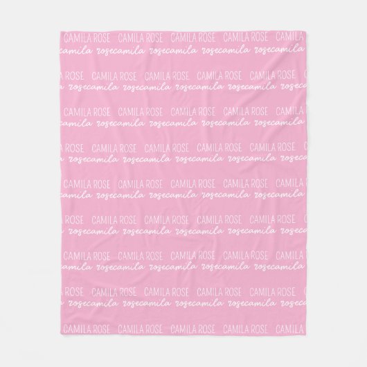 Custom Baby Blanket with Name, Personalized Name B Fleece Deken (Voorkant)