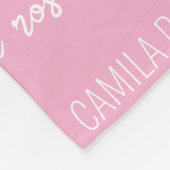 Custom Baby Blanket with Name, Personalized Name B Fleece Deken (Hoek)