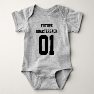 Custom Baby Boy Football Jersey Bodysuit