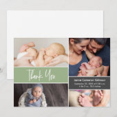 Custom Baby Boy Green-Baby shower Aankondiging (Voorkant / Achterkant)