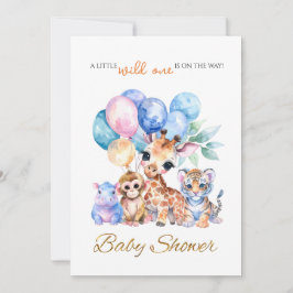 Custom Baby dieren Baby shower Kaart