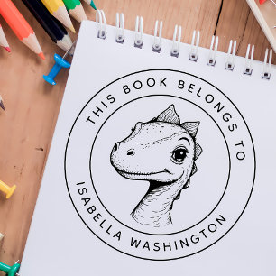 Custom Baby Dino Dit boek behoort tot de naam van  Zelfinktende Stempel