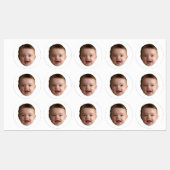 Custom Baby Face, Funny custom photo Labels (Vel)
