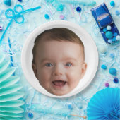 Custom Baby Face, Funny custom photo Papieren Bordje (Feest)
