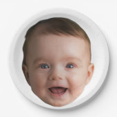 Custom Baby Face, Funny custom photo Papieren Bordje (Voorkant)