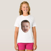 Custom Baby Face, Funny custom photo T-shirt (Voorkant volledig)