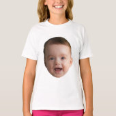 Custom Baby Face, Funny custom photo T-shirt (Voorkant)