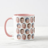 Custom Baby Face Mug Baby 3 Photos Mok (Links)