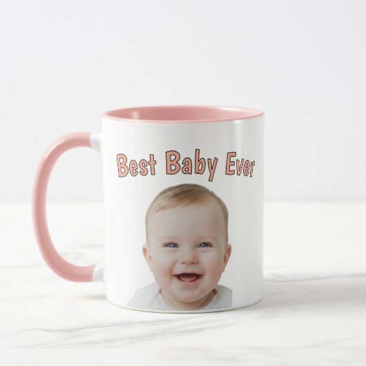 Custom Baby Face Mug – Personalized Baby Photo Mok (Links)