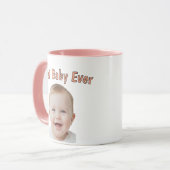 Custom Baby Face Mug – Personalized Baby Photo Mok (Voorkant links)