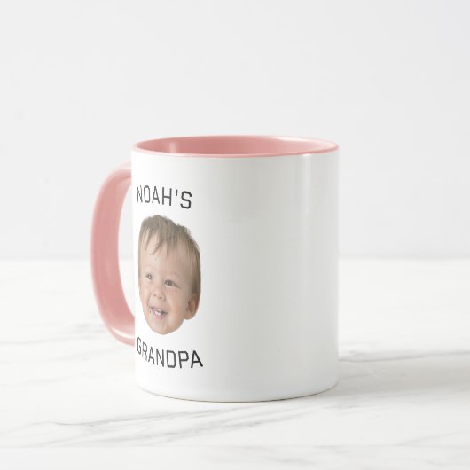 Custom Baby Face Photo Grandpa Mok (Voorkant links)