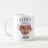 Custom Baby Face Photo Mom Gift Koffiemok (Links)