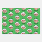 Custom Baby Face Photo Text Grandma Inpakpapier Vel (Voorkant 3)