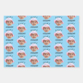 Custom Baby Face Photo Text Grandma Inpakpapier Vel (Voorkant 2)