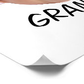 Custom Baby Face Photo Text Grandma Poster (Hoek)