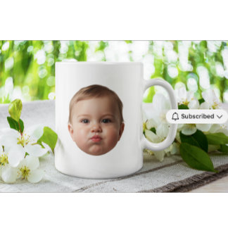 Custom Baby & Family Photo Face Mug custom grandma Mok