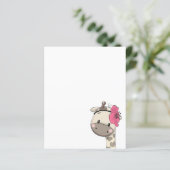 Custom Baby Girl Giraffe Party Letterhead (Staand voorkant)