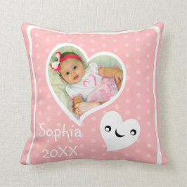 Custom Baby Girl Photo Sierkussen