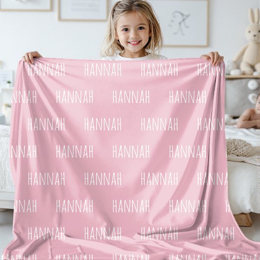 Custom Baby Name Blanket Gift for Baby Showers Fleece Deken