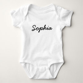 Custom Baby Name | Minimal Script Typography  Romper