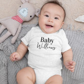 Custom Baby Name Unique Typography Romper