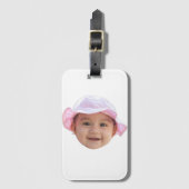 Custom Baby Photo, Baby Photo Face Bagagelabel (Voorkant (verticaal))