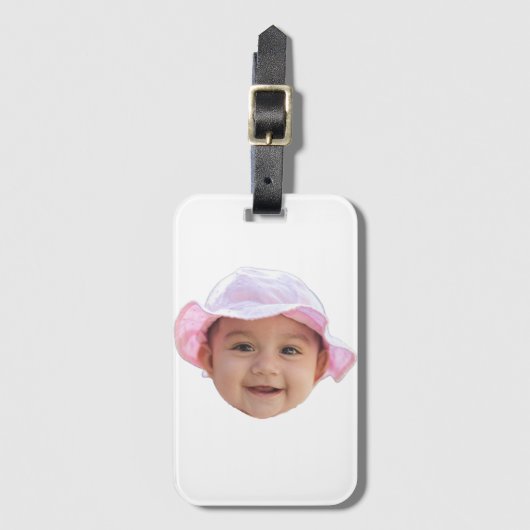 Custom Baby Photo, Baby Photo Face Bagagelabel (Voorkant (verticaal))