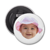 Custom Baby Photo, Baby Photo Face Button Flesopener