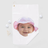 Custom Baby Photo, Baby Photo Face Golfhanddoek (Insitu)