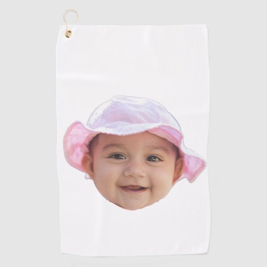 Custom Baby Photo, Baby Photo Face Golfhanddoek (Voorkant)