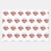 Custom Baby Photo, Baby Photo Face Inpakpapier Vel (Voorkant)