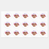 Custom Baby Photo, Baby Photo Face Labels (Vel)