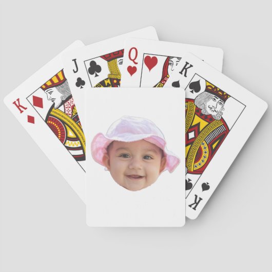 Custom Baby Photo, Baby Photo Face Pokerkaarten (Achterkant)