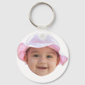 Custom Baby Photo, Baby Photo Face Sleutelhanger (Voorkant)