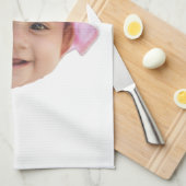 Custom Baby Photo, Baby Photo Face Theedoek (Quarter Fold)