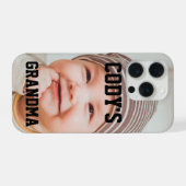 CUSTOM BABY PHOTO GRANDMA BRAG iPhone HOESJE (Achterkant horizontaal)