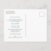 Custom Baby Photo Polka Dots Naming Ceremony Aankondigingskaart (Achterkant)