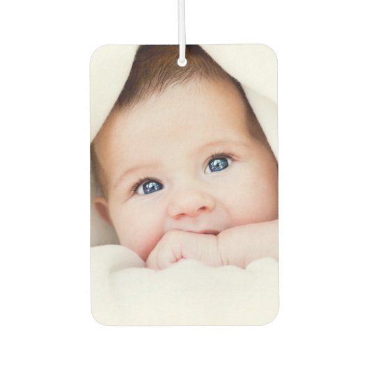 Custom Baby Photo Template Car Air Freshener Luchtverfrisser (Voorkant)