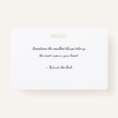 Custom Baby Reveal Kaart Badge (Achterkant)