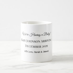 Custom Baby Reveal Kaart Koffiemok