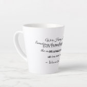 Custom Baby Reveal Kaart Latte Mok (Linkerhoek)