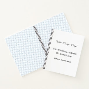 Custom Baby Reveal Kaart Notitieboek