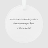 Custom Baby Reveal Kaart Ornament (achterkant)