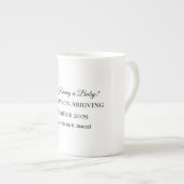 Custom Baby Reveal Kaart Porselein Kop (Voorkant rechts)