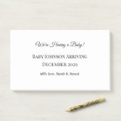 Custom Baby Reveal Kaart Post-it® Notes (Op bureau)