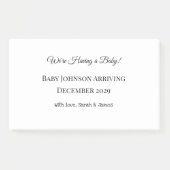 Custom Baby Reveal Kaart Post-it® Notes (Voorkant)