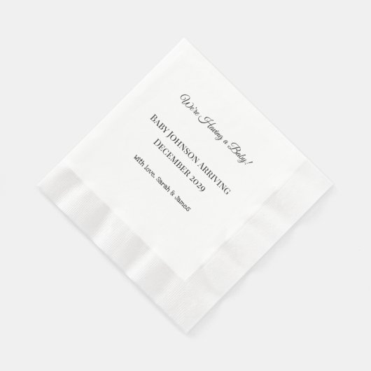 Custom Baby Reveal Kaart Servet (Hoek)