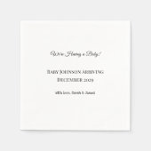 Custom Baby Reveal Kaart Servet (Voorkant)