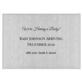 Custom Baby Reveal Kaart Snijplank (Voorkant)